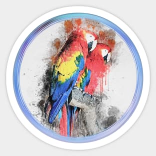 Parrot Wild Bird Safari Africa Jungle Sticker